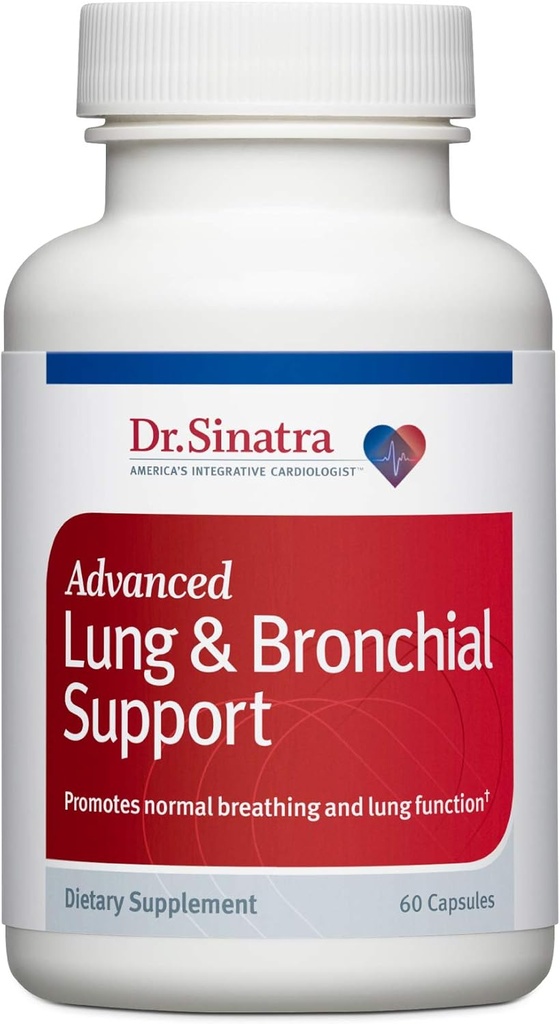 Dr Sinatra Supplément de soutien pulmonaire et bronchial avancé pour le soutien de santé pulmonaire, la respiration claire et la fonction respiratoire (60 capsules, 30 jours d'approvisionnement)