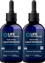 Mélatonine liquide à action rapide (Citrus-Vanilla), 2 onces fluides (paquet de 2)
