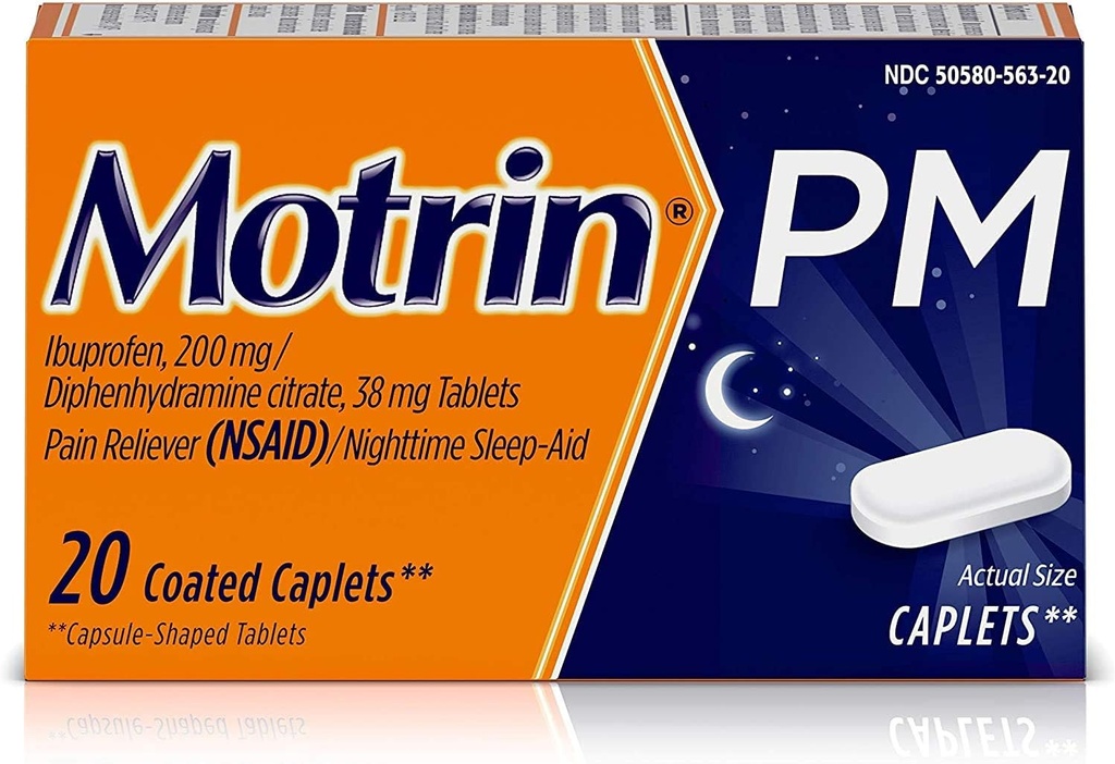 Caplets enrobés de motrin, 20 caplets (paquet de 3)