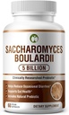 Probiotiques pour la santé digestive Saccharomyces Boulardii 60 Capsules (Saccharomyces Boulardii)