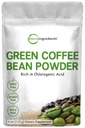 Extrait de fèves de café vert pur, 4 once, sans remplissage avec caféine naturelle, supplément de fèves de café vert avec 50% d'acide chlorogène, soutient le métabolisme et la gestion du poids, végétalien amical
