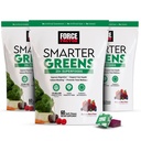 FACTEUR DE FORCE Plus intelligent Greens Superfood Chews, 3-Pack, Greens et Superfoods avec Probiotiques, Antioxydants et Fibre, Supplément Greens pour soutenir la digestion, l'oxyde nitrique et l'énergie, 180 Chews