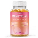Gummies menstruelles pour les femmes peuvent aider à soutenir Bloating, la période de soulagement , basé sur les plantes , Cramb Bark, Magnésium, Chaste Berry , Vegan , Orange 60ct