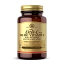 Solgar Ester-C Plus 500 mg Vitamine C (Complexe d'Ascorbate) - 50 capsules végétales - douces et non acides - Antioxydants et immunosupport - Non OGM, végétalien, sans gluten, sans casher - 50 portions