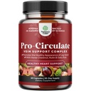 Natures Craft Vein Support Supplement for Leg and Veins - Full Body Supplement for Spider & Varicose Veins and Improved Flow with Horse Chestnut Extract - Vegan Non-GMO Capsules - 60 Count