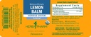 Herb Pharm Certified Organic Lemon Balm Liquid Extract for Calming Nervous System Support, Alcool de canne biologique, 1 once (paquet de 5)