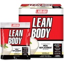 Lean Corps MRP All-In-One Vanilla substitut de repas Shake, 40g de protéines, mélange de lactosérum, 8g de graisses saines EFA et fibre, 22 vitamines et minéraux, Pas de couleur artificielle, sans gluten, (20 paquets)