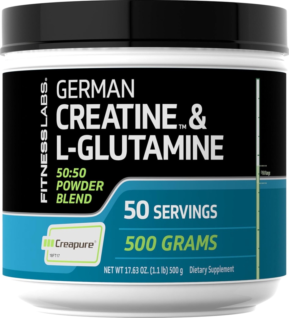 Fitness Labs Allemand Créatine et L-Glutamine.
