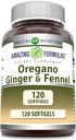 Formules étonnantes Huile d'origan avec supplément de gingembre et de fenouil