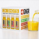 +GNGR 24 Coups Variété Pack d'Immunity Bio Boosting Ginger Shots - Cold Pressed Ginger Shops pour tous les naturels de soutien digestif et immunitaire - Rien d'artificiel - USDA Organic 2 fl oz (Pack de 24)