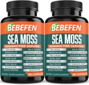 BEBEFEN (2 boîtes) 15050mg Capsules de mousse de mer avec Ashwagandha, Fenugreek, Bladderwrack et plus - Système immunitaire et gestion du corps