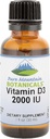 Gouttes de vitamine D liquides - Découpes de casher D3 liquides dans l'huile MCT - 2000iu par portion - 1 oz