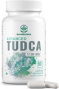 TUDCA Liver Supplements 1100mg, 3rd Party Tested Ultra Strength Bile Salt TUDCA Supplement, Liver Support for Liver Cleanse Detox and Repair, 60 Capsules