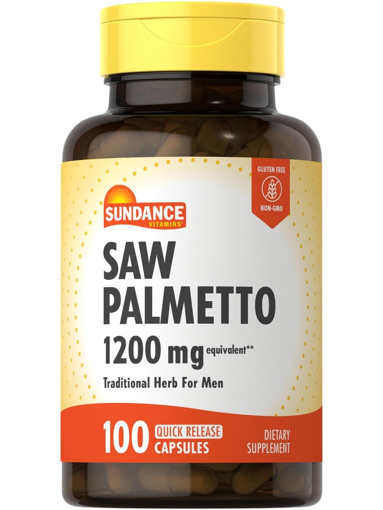 Sundance Saw Palmetto pour les hommes 100 Capsules de libération rapide