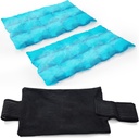 2 sachets de glace pour blessures réutilisables, froids et chauds pour blessures, douleurs articulaires, douleurs musculaires et inflammation corporelle, paquets de glace réglables pour genoux, dos, épaules, bras et jambes