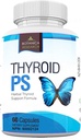 Complément complexe de soutien thyroïdien: Tous les systèmes glandulaires naturels: meilleur focus, concentration, PS Hormone Balance Energy Boost - 60 capsules de vitamine Veggie