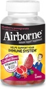Airborne 750mg Vitamine C Gommies pour adultes, supplément de soutien immunitaire avec des antioxydants puissants Vitamines A C & E - 63 Gommies, Blueberry Pomegranate Saveur