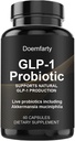 60 PCS GLP-1 Probiotique - AFU multi-train probiotique + prébiotique, soutien naturel production GLP-1, libération retardée, tiers testé, pour les hommes et les femmes 60 portions (paquet de 1) V7