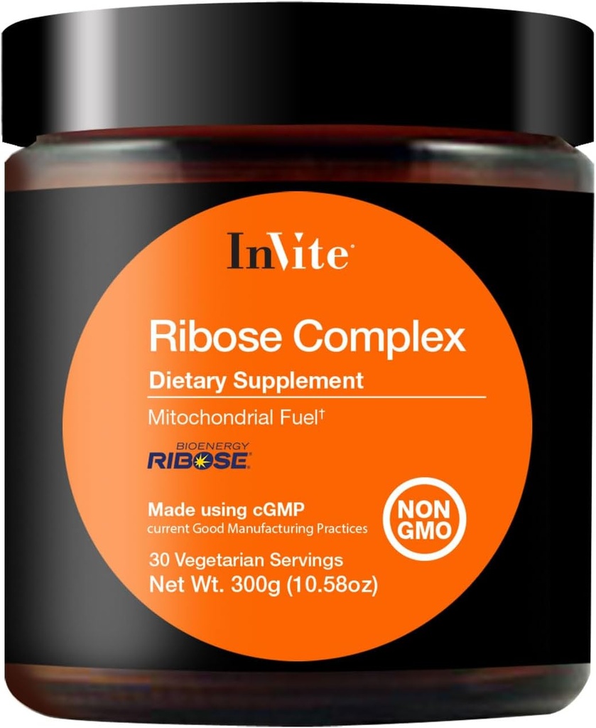 Invitez le complexe de Ribose santé - soutient l'énergie et l'endurance pendant l'exercice en utilisant un mélange complet d'ingrédients, y compris le D-Ribose - 30 portions