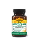 Pays Vie Méthylfolate Comprimés à croquer - Folate métaboliquement actif - Grand goût d'orange - Sans gluten - Mels lisses - Vegan B12 - Vitamines pour femmes - Supplément quotidien - 60 comprimés