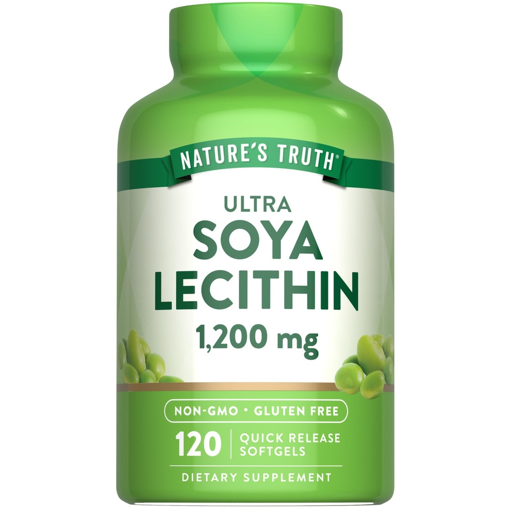Nature's Truth Ultra Soy Lecithin 1200 mg | 120 Softgels | Non-GMO, Gluten Free Supplement