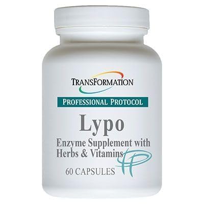 Enzymes de transformation Lypo supplément enzymatique aux herbes et vitamines pour la santé digestive, 60 capsules