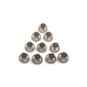Domes de l'appareil auditif 8mm Smoky Gray Conseils Pièces d'oreille confortable pour l'amplificateur de son BTE ouvert Kit PSAP invisible, sauf pour RIC 8mm (M * 10)