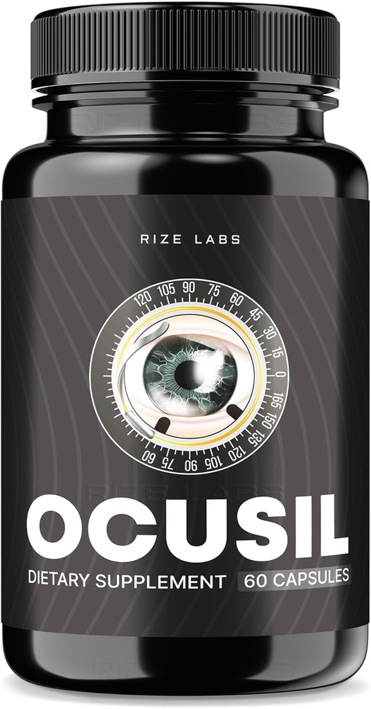 Ocusil Capsules, Ocusil Support Eye Supplement, Ocusil Lubrifiant pour améliorer la concentration et le focus, Ocusil Pills All-Natural pour les yeux sains, Ocusil Eyesight Reviews (60 capsules)