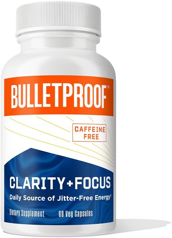 Clarity & Focus Capsules, 60 Comte, Supplément sans caféine pour promouvoir la clarté mentale et l'alerte, anciennement nommé mode intelligent, emballage mai Vary