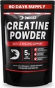 Poudre monohydratée DMoose Creatine - Poudre de créatine pour le gain musculaire et supplément de récupération - 300g par portion (5g) 2 scoops - 60 portions