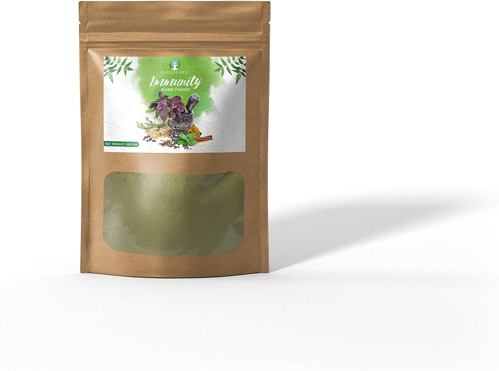 Immunité Kwath 100 Gm avec des herbes naturelles Giloy Ashwagandha Mulethi, Kadha, Kaadha 100 Gm