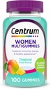Centrum Femmes Multivitamine Gummies, Immune, Énergie, Soutien de l'apparence saine, 100 comtes, 50 jours d'approvisionnement