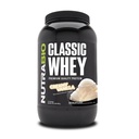NutraBio Classic Whey Protein Powder- 25G de protéines par scoop - Profil d'acide amino plein spectre - Pas de remplissage, Couleurs artificielles, Préservatifs - Faible indice glycémique - Vanille crémeuse, 2 livres