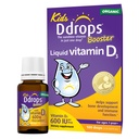 Drops Kids Booster 600IU 100 gouttes - Vitamine liquide D quotidienne pour les enfants. Pas de conservateurs, Pas de sucre, Non-OGM, Allergie-Amis