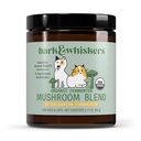 Dr Mercola Bark & Whiskers Mélange de champignons fermentés organiques - Supplément pour chats et chiens - Soutiens Digestion et santé immunitaire - Exempts d'additifs, de remplissage et de gluten - 2,11 oz (60 scoops)