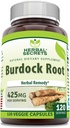 Herbal Secrets Burdock Root Supplement: 425 Mg Par Serving: 120 Gélules Veggies non-OGM: sans gluten