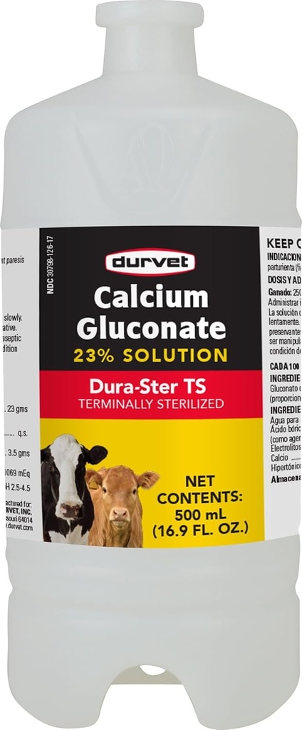 Gluconate de calcium de Durvet 23 pour cent solution