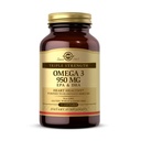 Solgar Triple Strength Omega 3 950 mg - 50 Softgels - Soutient la santé des articulations et de la peau - Non-OGM, sans gluten, sans lait - 50 portions