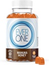 Ever One Manuka Honey New Zealand Gommies - Supplément de soutien naturel immunitaire - Végétarien, Sans gélatine - Delicious Mandarin Immunity Gummy Vitamines