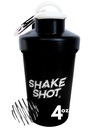 Noir - Bouteille Mini Shaker 4oz pour préentraînement, créatine, petits suppléments de scoop (pas pour les protéines) Clip & Shaker Ball