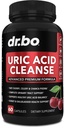 Supplément de soutien pour le nettoyage de l'acide urique - Suppléments à base de plantes rénales Pills avec Chanca Piedra, Celery & Tart Formule d'extrait de cerise - Soutien en articulations, Uric Acid Flush & Rein Cleanse Capsules de purge detox