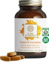 PURE SYNERGY Complexe Super B-Complexe de vitamine B avec des aliments organiques entiers. Supplément végétalien avec vitamine naturelle B12, niacine et folate.