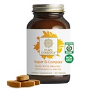 PURE SYNERGY Super complexe B de vitamine B avec des aliments organiques entiers. Supplément végétalien avec vitamine naturelle B12, niacine et folate.