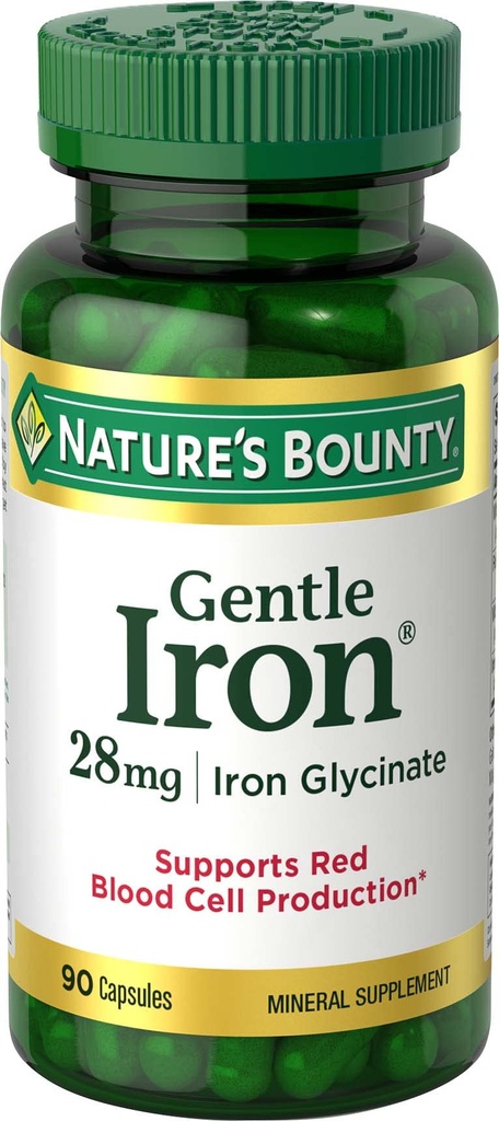 Nature Bounty doux Fer 28 mg 90 Capsules
