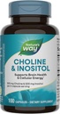 Nature's Way Choline & Inositol, soutient la santé cérébrale et l'énergie cellulaire*, 500 mg Choline & 500 mg Inositol par portion de 2 capsules, sans gluten, 100 capsules (paquetage mai vary)