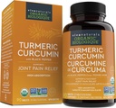Viva Naturals Curcumin, 1500 mg, 120 comprimés – avec poivre noir pour l'absorption - pour le soutien conjoint et la défense cellulaire