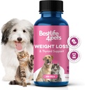 Soutien de poids et de thyroïde pour chiens et chats, solution naturelle pour le contrôle de la faim, support de métabolisme, fonction thyroïdienne optimale, perte de poids efficace chien et chat, 400 pilules sans odeur, sans goût