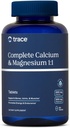 Trace Minerals Calcium & Magnésium Complet 1:1 - Supplément diététique pour Bone Health & Energy Support - Supplément minéral pour aider Immune Health - Formule avec Sea Minerals - 120 comprimés (30 portions)