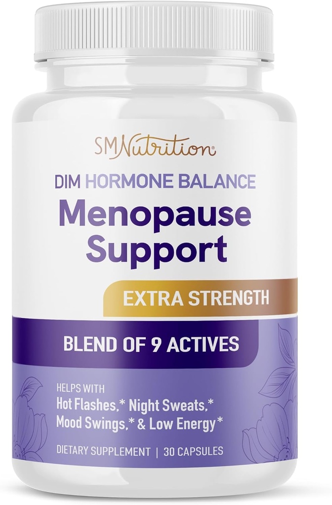 Supplément à la ménopause pour les femmes Flashs chauds et sueurs nocturnes.Équilibre hormonal, soulagement à la ménopause pour les femmes et soutien périménopause.