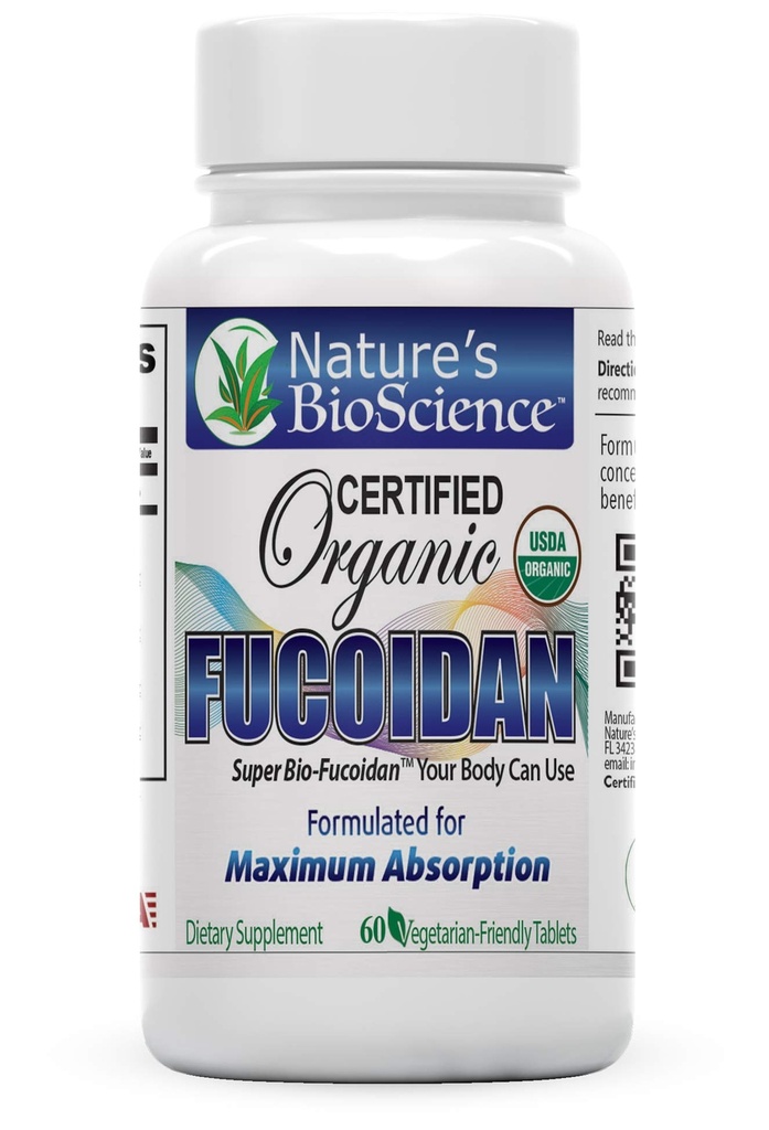 Nature's BioScience ® Certified USDA Organic Fucoidan 6 Bottles Pack